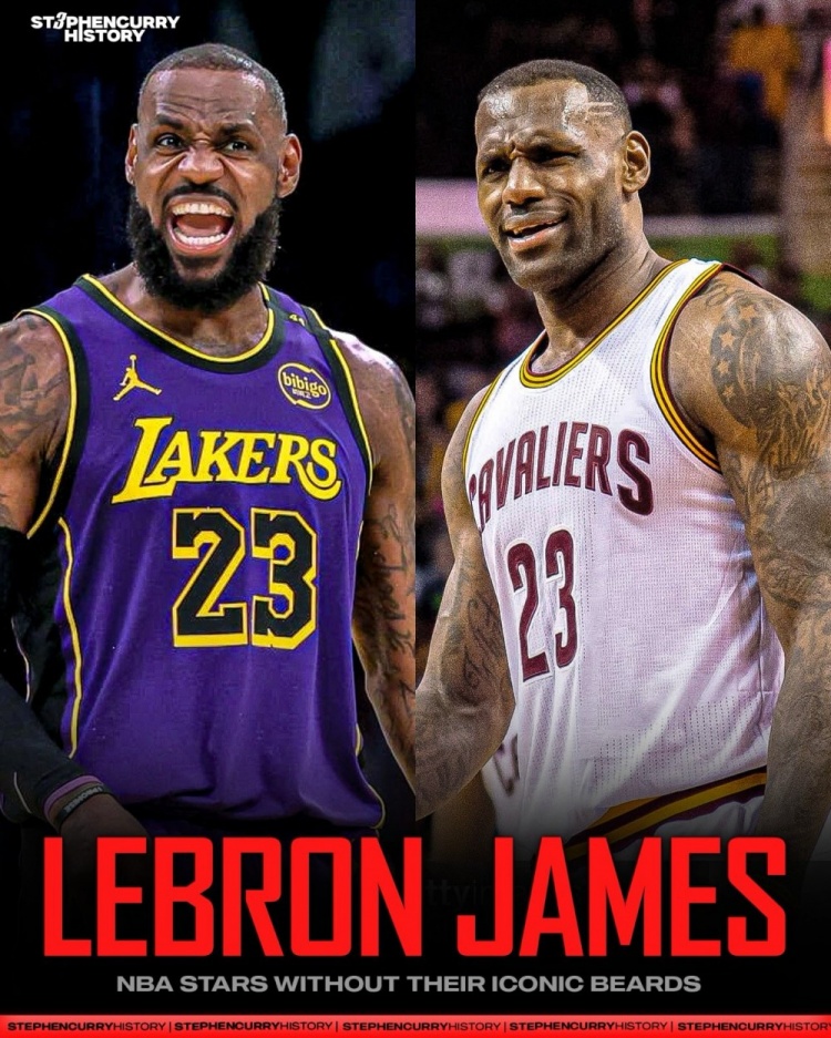 NBA球星们有胡子和没胡子的外形对比：登哥反差最大 库里略显稚嫩